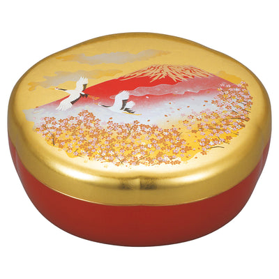 鉢 梅型 菓子器 箔工芸飛翔富士