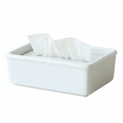 ティッシュボックス 陶器製ティッシュボックス ポケット ティッシュケース