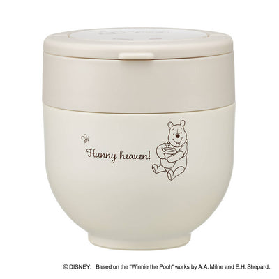 弁当箱 540ml 折りたたみハンドル付ジャー プーさんシンプルロゴ