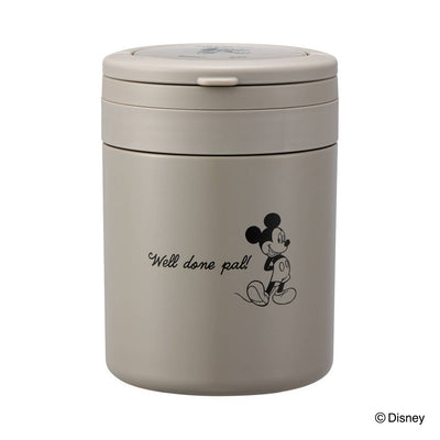 スープジャー 500ml 折りたたみハンドル付 デリカポット ミッキーシンプルロゴ