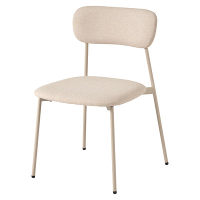 ダイニングチェア 座面高42.5cm 2脚セット ファブリック くすみカラー