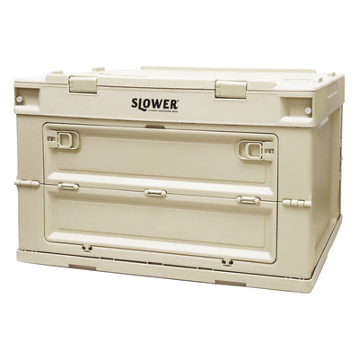 収納ボックス 幅36×奥行26×高さ28.5cm SLOWER 折りたたみコンテナ 20L Sサイズ ガンボン