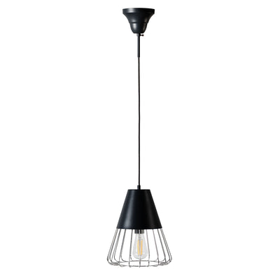 form ペンダントライト 1灯 LED対応 電球付き スチール ワイヤーフレーム