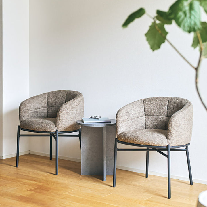 ダイニングチェア座面高44cmフェンスラウンジチェア