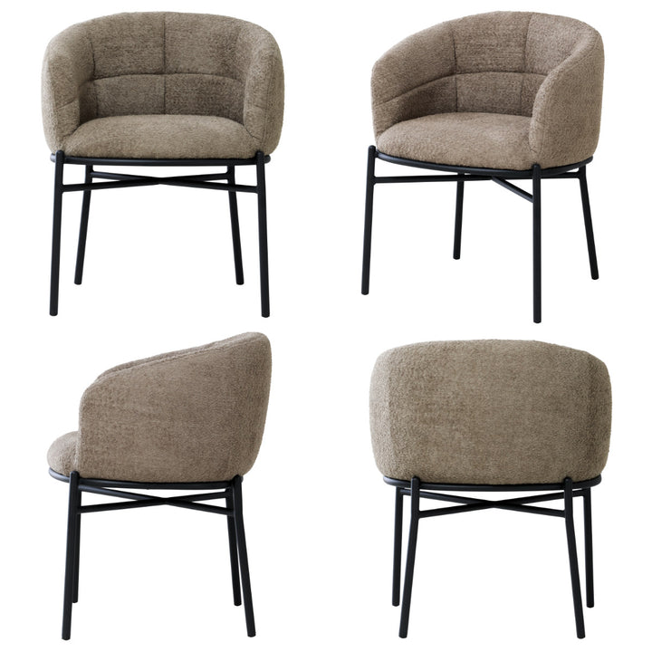 ダイニングチェア座面高44cmフェンスラウンジチェア