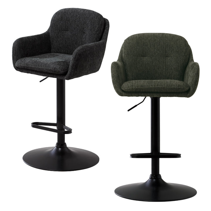 ダイニングチェア座面高61～72cm回転昇降式カウンターチェアアーク