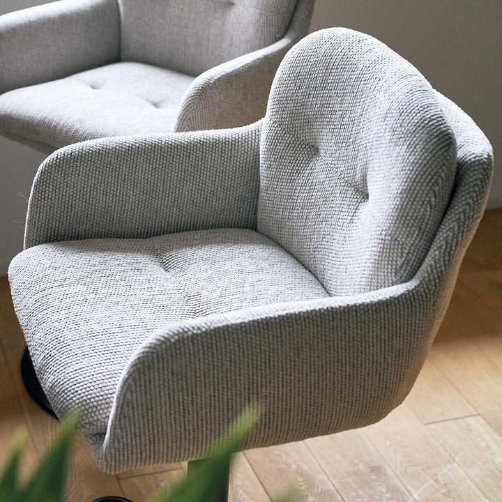 ダイニングチェア座面高61～72cm回転昇降式カウンターチェアアーク