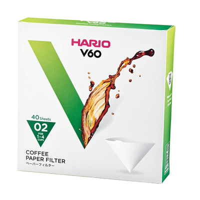 ハリオ コーヒーフィルター V60用ペーパーフィルター02W 箱