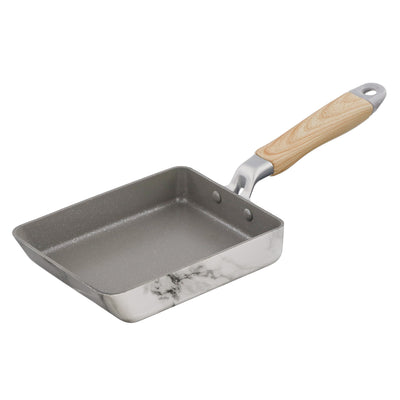 卵焼き器 13×18cm IH対応 ふっ素樹脂加工 MARBLE KITCHEN エッグパン