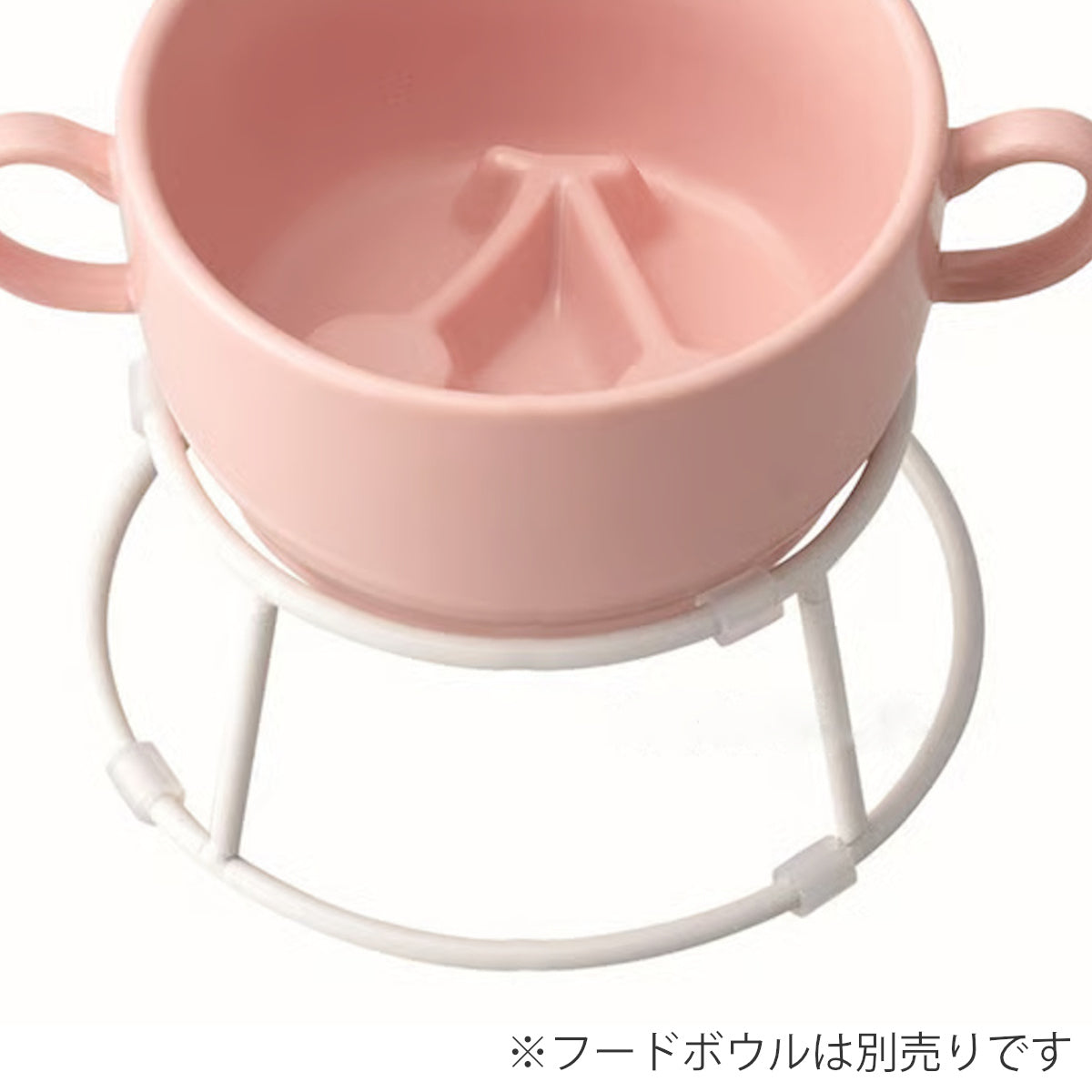 スタンド付きピンクフードボウル ペット フードボウルスタンド S – ハウジー