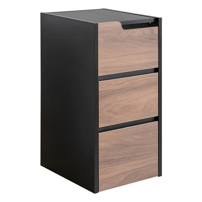 ゲーム機ワゴン 幅30cm REGABO 木目調 引き出し2段 キャスター付き