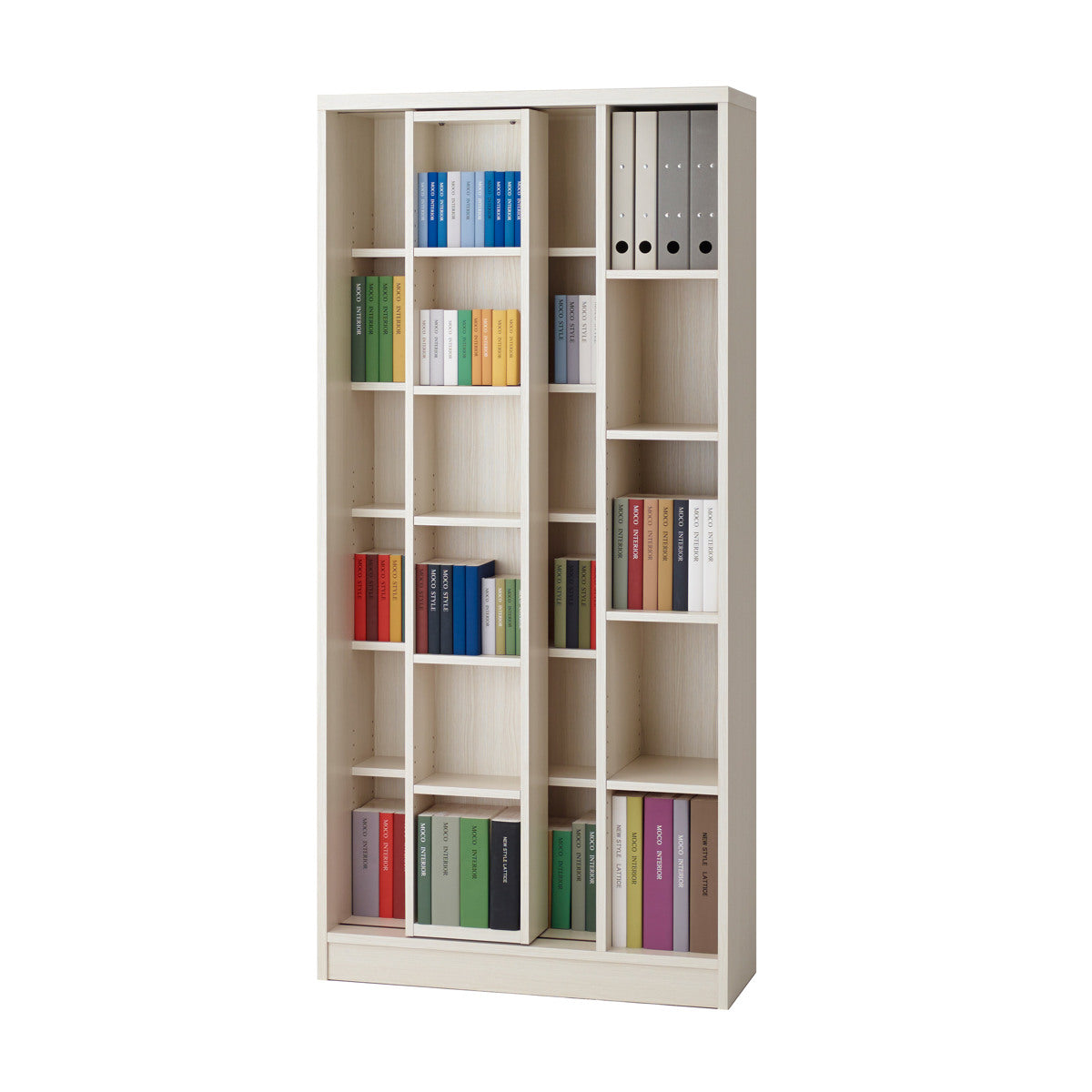 本棚 幅85cm スライド書棚 日本製 完成品 可動棚 A4対応 – ハウジー