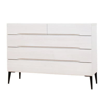 桐チェスト 幅118.4cm 引き出し4段 日本製 完成品 脚付き