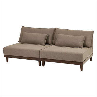 ローソファ 幅180cm 3人掛け 洗える 脚付き