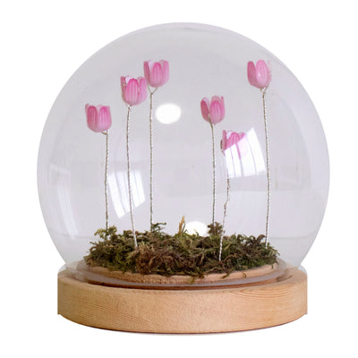 インテリアライト LUMO フラワー ガラスドーム