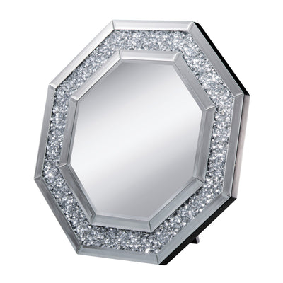 ウォールミラー 八角形 2way 掛け置き兼用 ダイヤ 壁掛けミラー