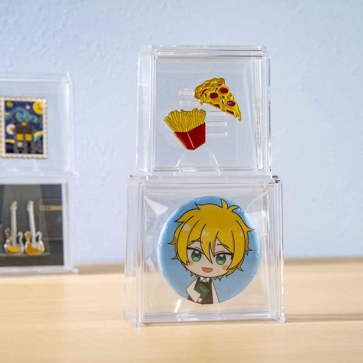ピンバッジ ディスプレイケース 収納ケース 6.7×6.9×3cm – ハウジー