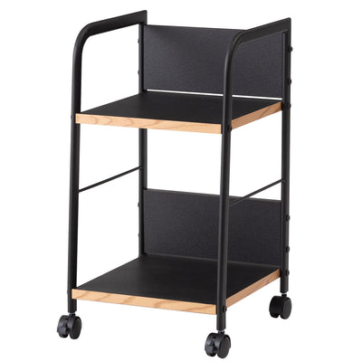 デスクワゴン 幅32.5cm 2段 キャスター付き