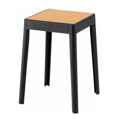 スツール 高さ46cm スタッキング ラタン調 おしゃれ 完成品