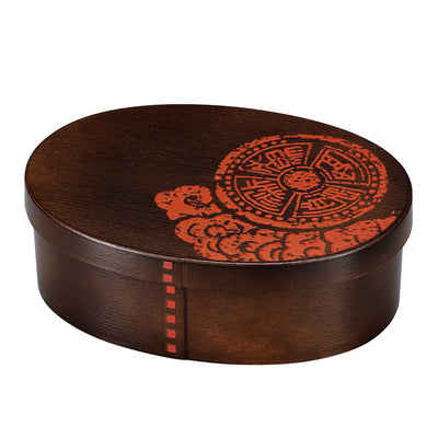 弁当箱 800ml 曲げわっぱ一段弁当 大 篆刻紋