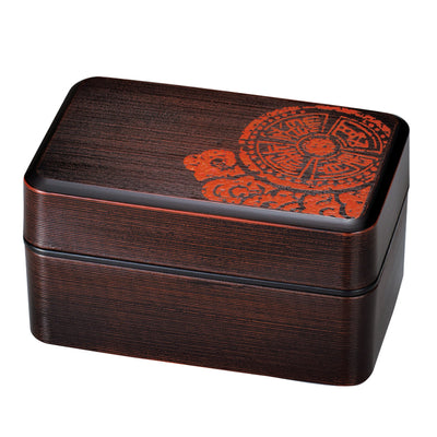 弁当箱 750ml 2段 大和千筋弁当 篆刻紋