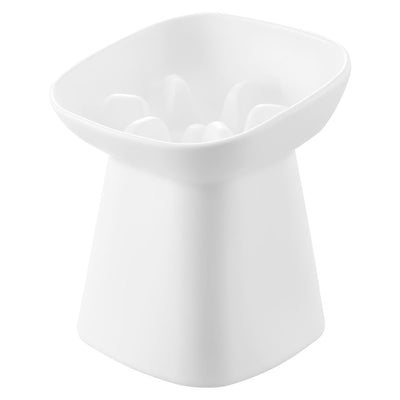 山崎実業 nooks 早食い防止陶器ペットフードボウル ヌークス 斜め H17