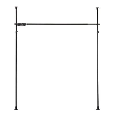 突っ張り カーテンポール 幅164～290cm 支柱2本 伸縮 間仕切り 高さ調整