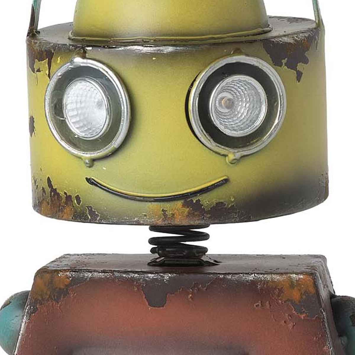 ガーデンオーナメント ロボット ソーラーライト付 イエロー – ハウジー
