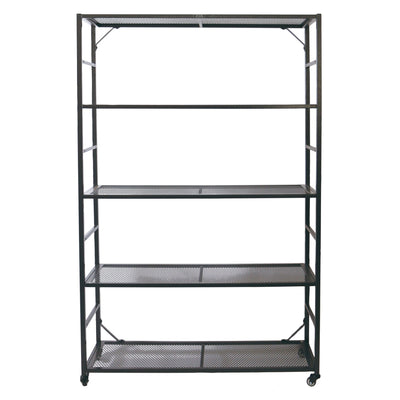 オープンラック ポストジェネラル 幅102cm 5段 スチール 収納棚 ラック 可動棚 キャスター付き