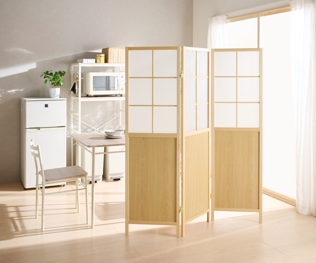 木製三連衝立　作品展示　パーテーション 東谷 間仕切り パーテーション パーティション 折りたたみ 3連