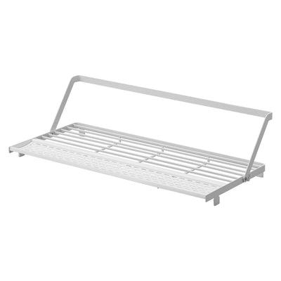 山崎実業 tower シンク上スリム水切りラック タワー シリコーントレー付き