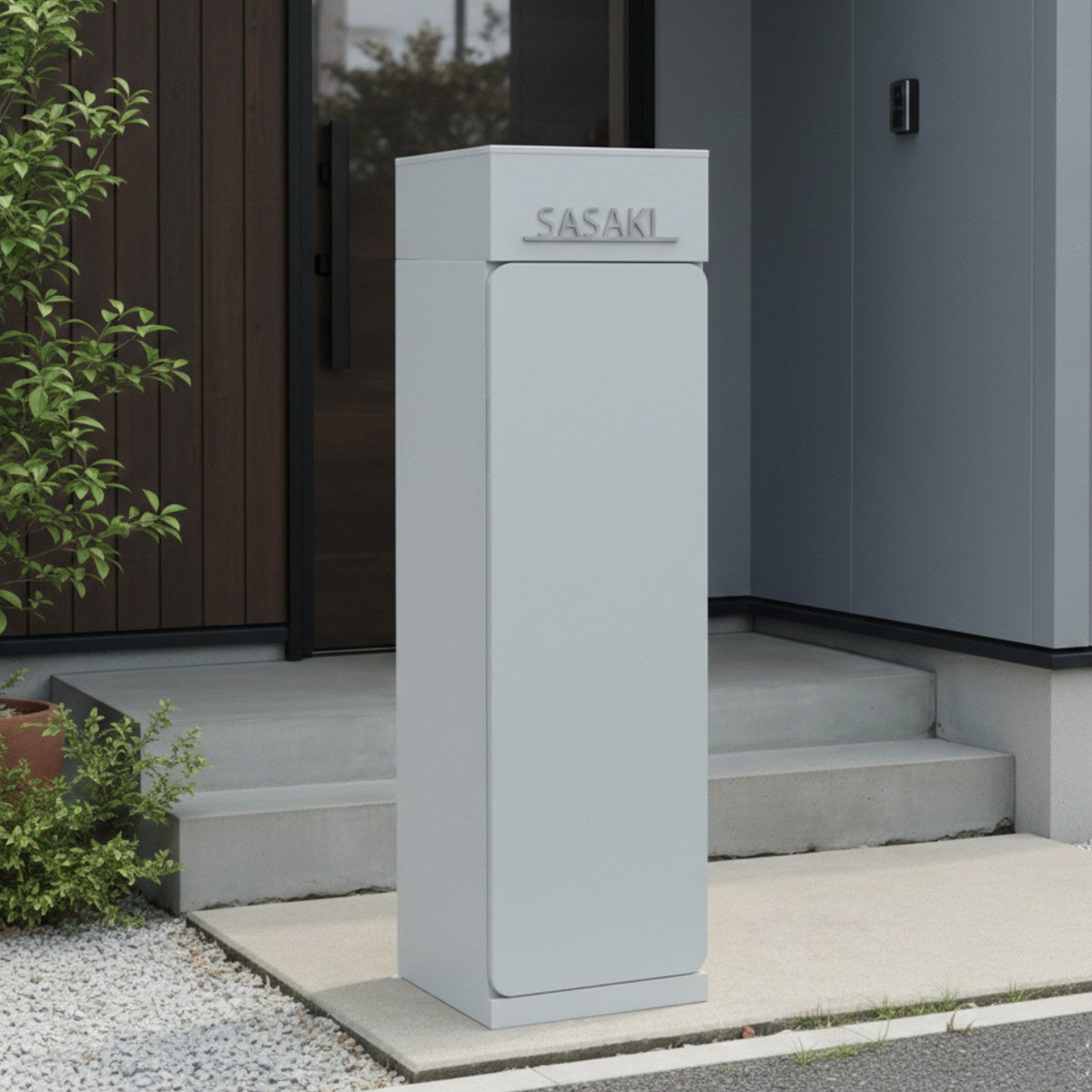 宅配ボックス 郵便ポスト 門柱 AXENT DOOR インターホン穴無 – ハウジー