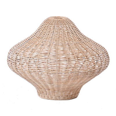 ラタン ランプシェード つぼ型 ペンダントランプ 籐 シーリングライト