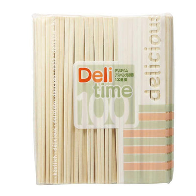 割り箸 デリタイムアスペン元禄箸 裸100膳 dー003