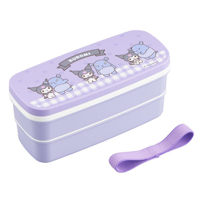 弁当箱 640ml ランチボックス二段 仕切付 クロミ