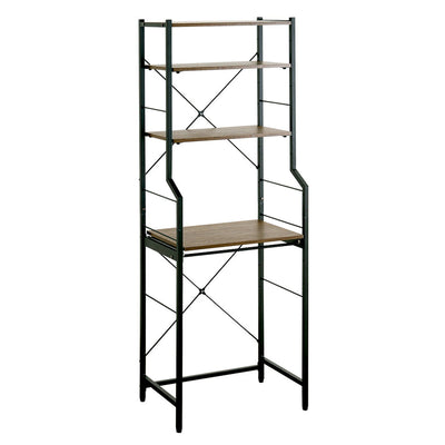 ゴミ箱上ラック 幅60cm スライド棚 45Lゴミ箱 キッチン収納 木目調