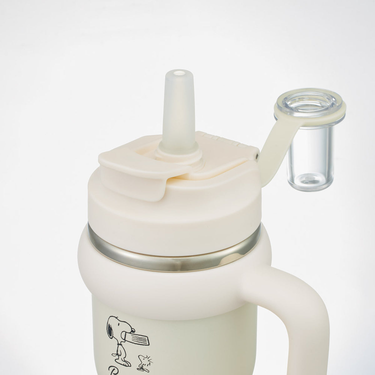 水筒 570ml ハンドル付ストロータンブラー スヌーピー バッジ – ハウジー