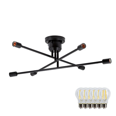 シーリングライト 6灯 LEDクリア電球付き キムリック リモコン付き gram eight グラムエイト