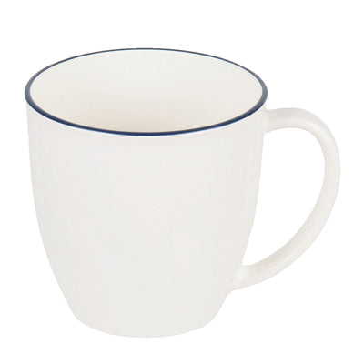 コップ 渕彩 クリーンコートマグカップ ホワイト＆ネイビー