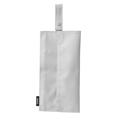 山崎実業 tower くず入れ付き折りたためる携帯ティッシュケース タワー