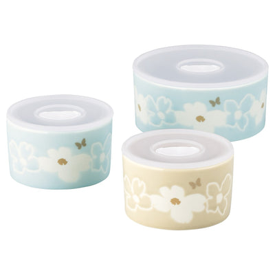 保存容器 ハナエ モリ フルール レンジ 3点セット 230ml 450ml