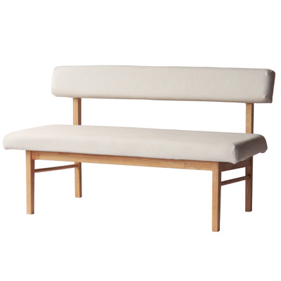 ダイニングベンチ 幅130cm 背付きベンチ フレシア