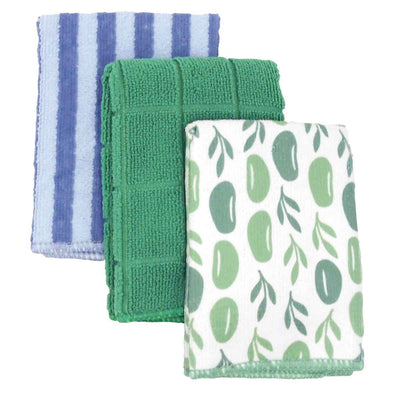 キッチンクロス トリドリ マイクロファイバータオル 3枚組