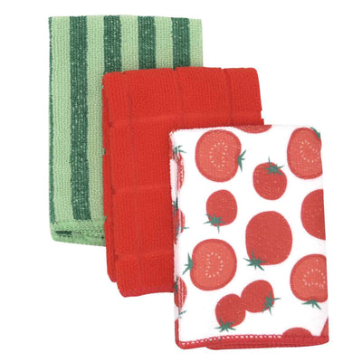 キッチンクロス KILEIN マイクロファイバータオル 野菜 3枚組