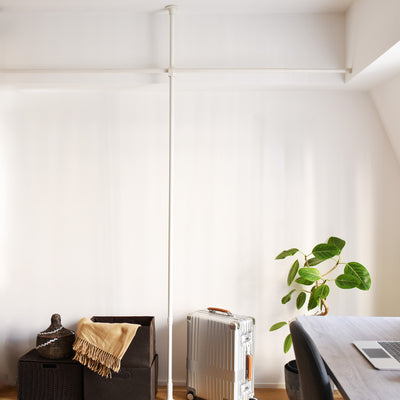 突っ張り カーテンポール 幅170～300cm 支柱あり 間仕切り 目隠し