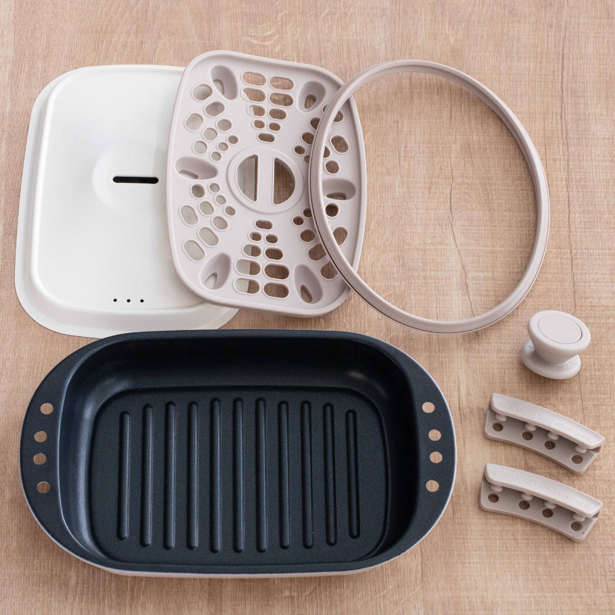 レンジパン 23×16cm ズボラ グリルパン 電子レンジ調理器 IH対応 食洗