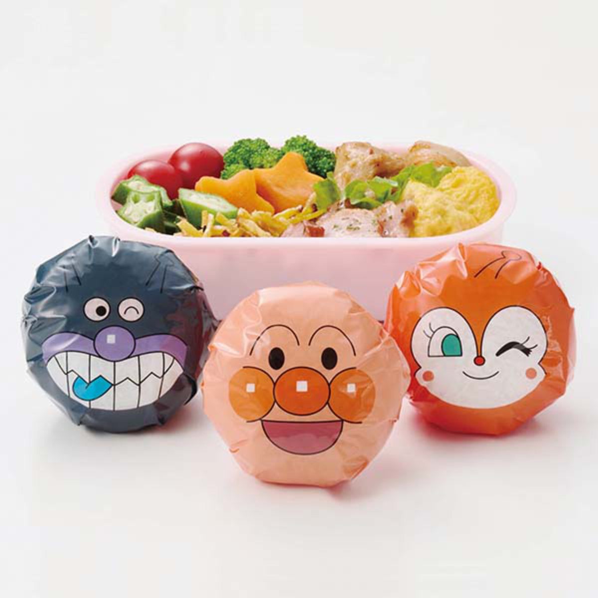 アンパンマン ランチボックス×2  お箸 おにぎりラップ  おまとめ それいけ！アンパンマン おにぎりラップ お顔柄 – ハウジー
