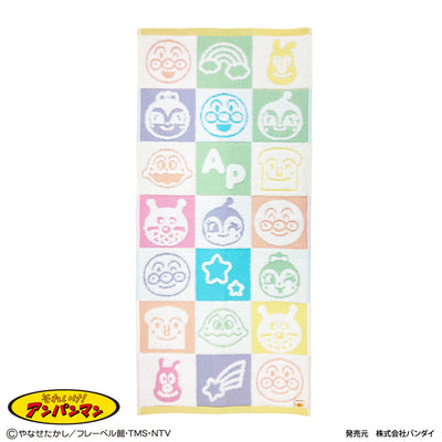 フェイスタオル 34×75cm ジャガードガーゼタオル アンパンマン