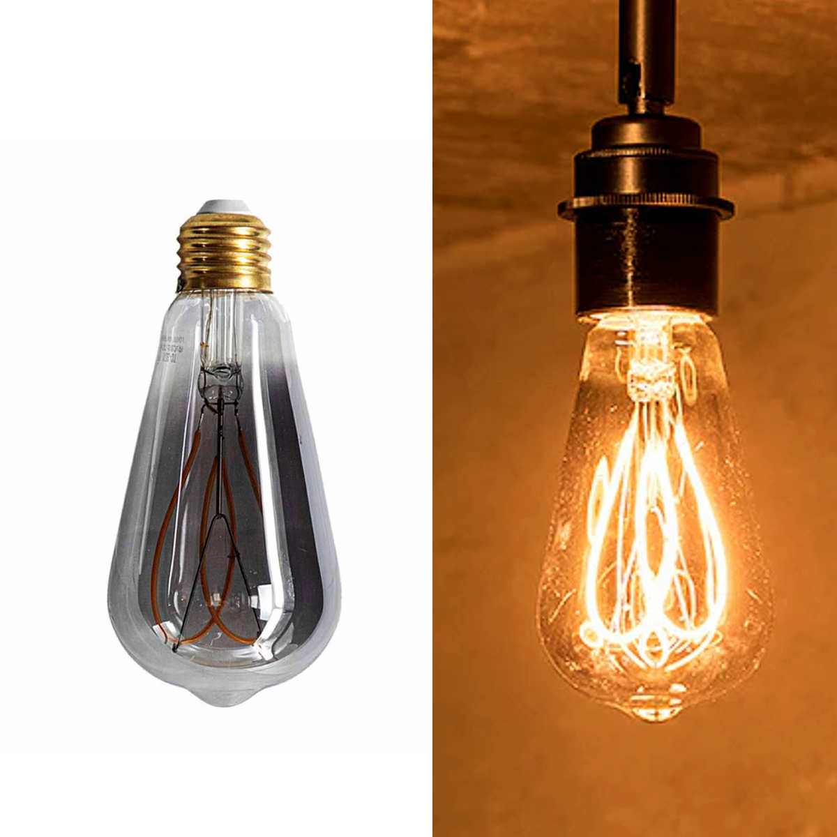 シーリングライト 1灯 LED電球付き カーブ球 ヨーク gram eight グラム