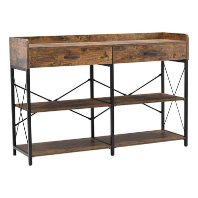 オープンラック 幅120cm 引き出し フリーラック